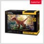 Cubic Fun - Puzzle 3D Velociraptor 63 Piese Cubic Fun - 3